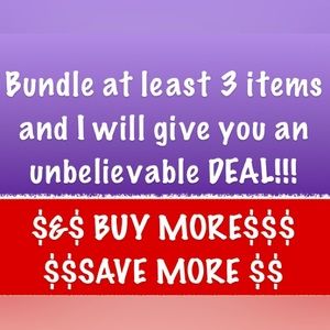 BUNDLE SALE!! Add 3 or more items to your bundle to save $$$